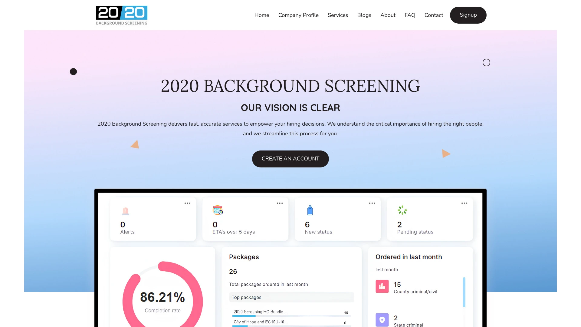 2020 Background Screening - AI Tool Ocean