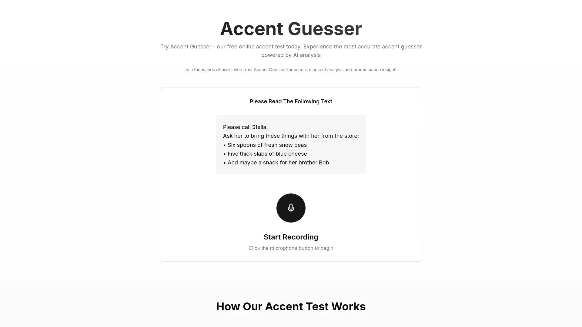 Accent Guesser - AI Tool Ocean