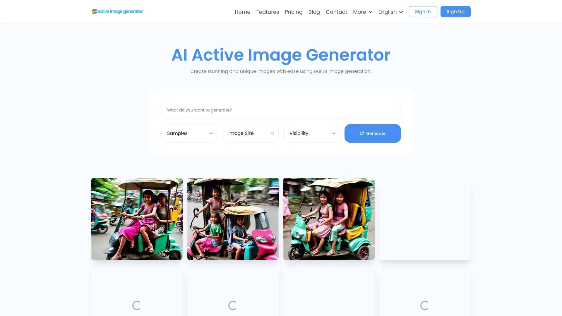 Active Image Generator - AI Tool Ocean