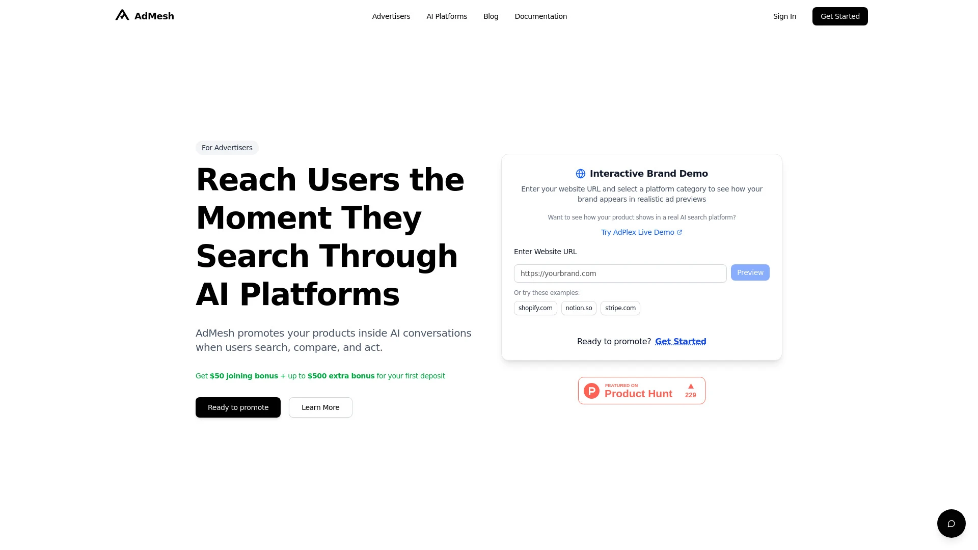 AdMesh - AI Tool Ocean