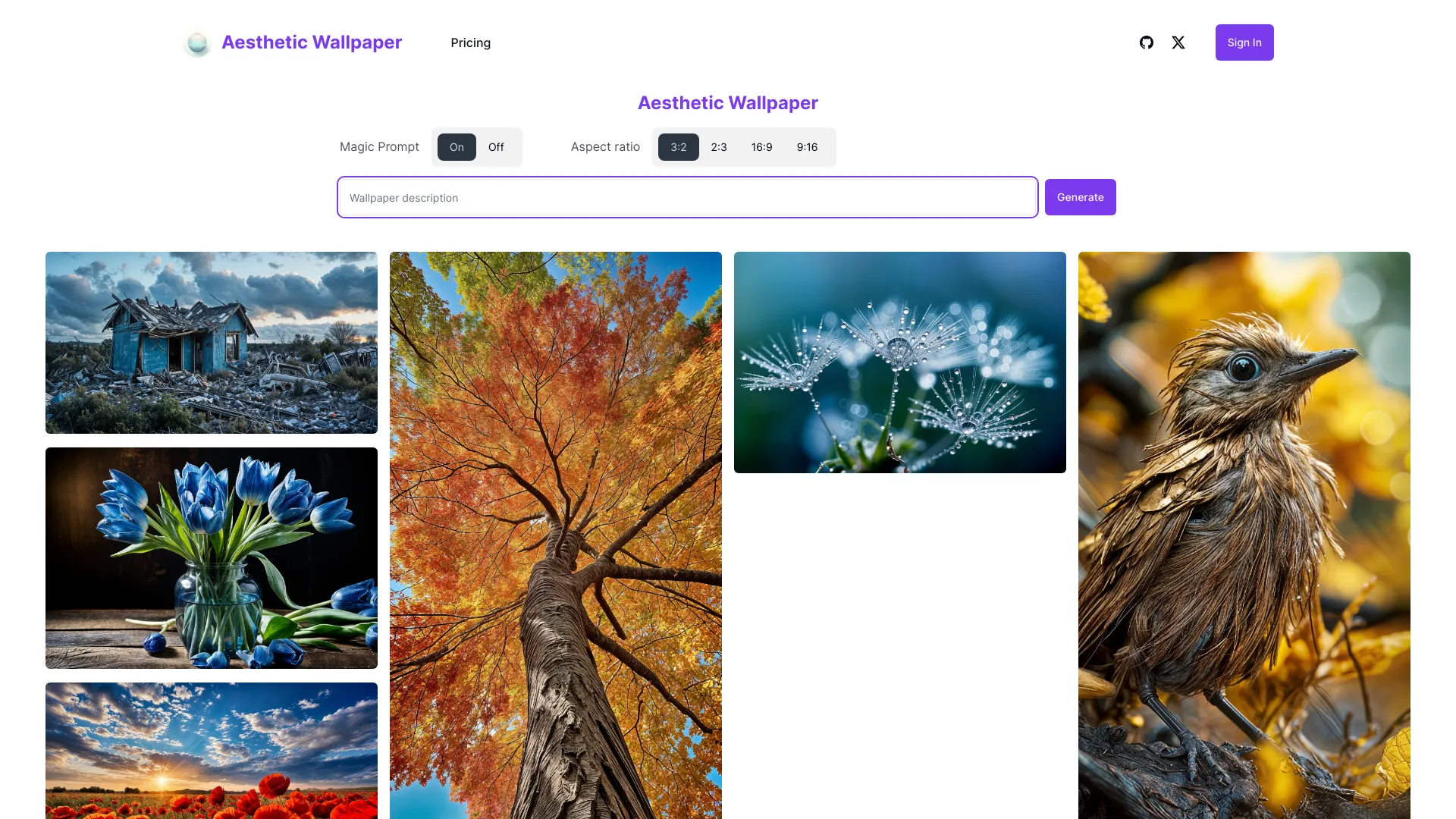 Aesthetic Wallpaper AI - AI Tool Ocean