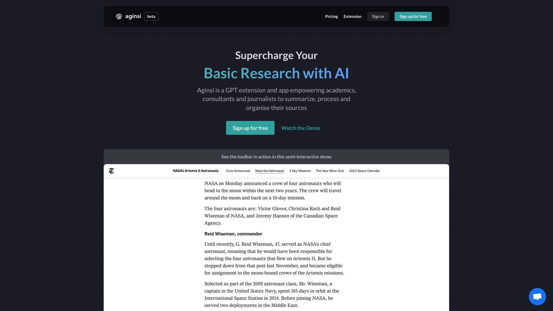 Aginsi - AI Tool Ocean