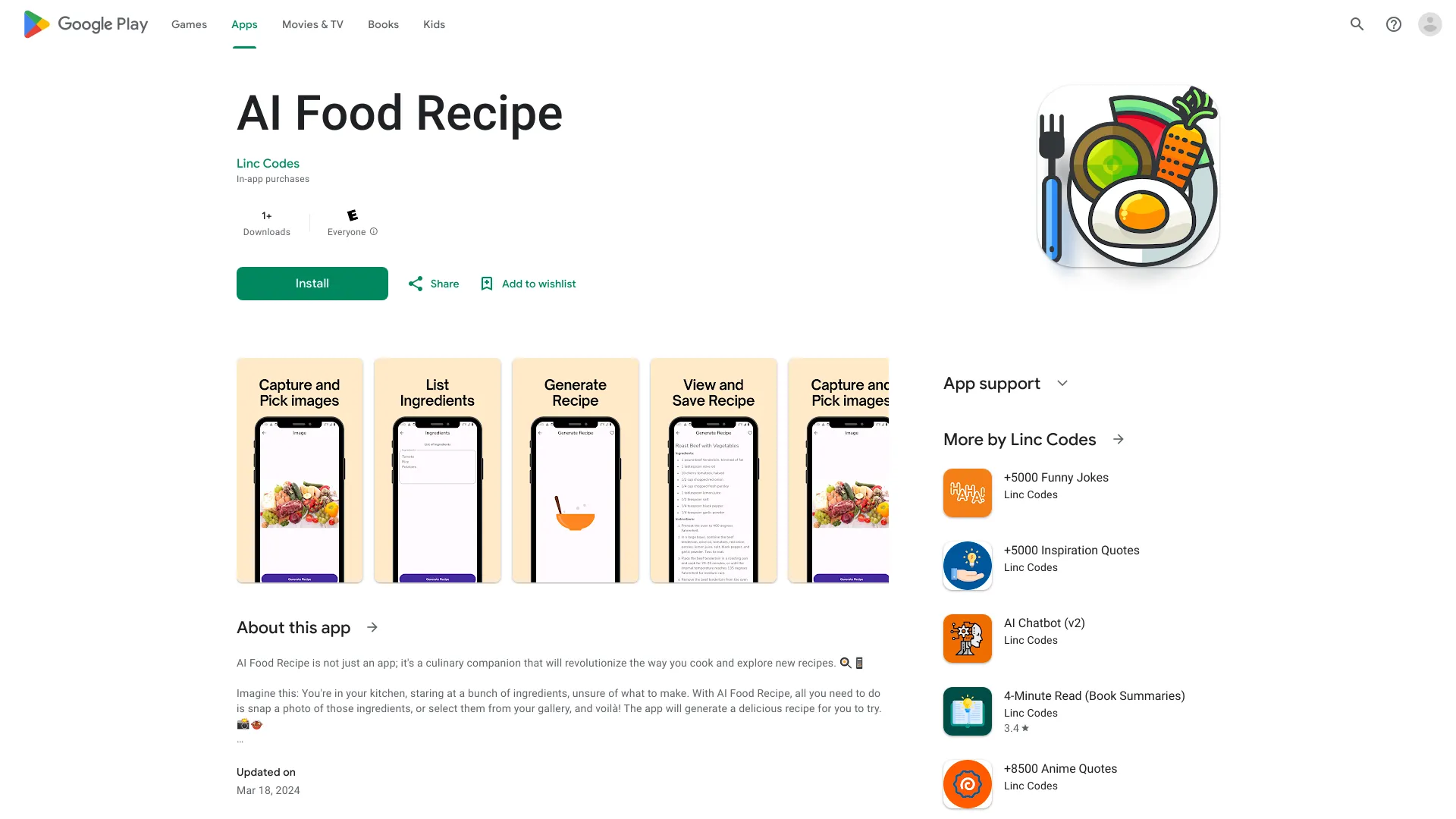 AI Food Recipe - AI Tool Ocean