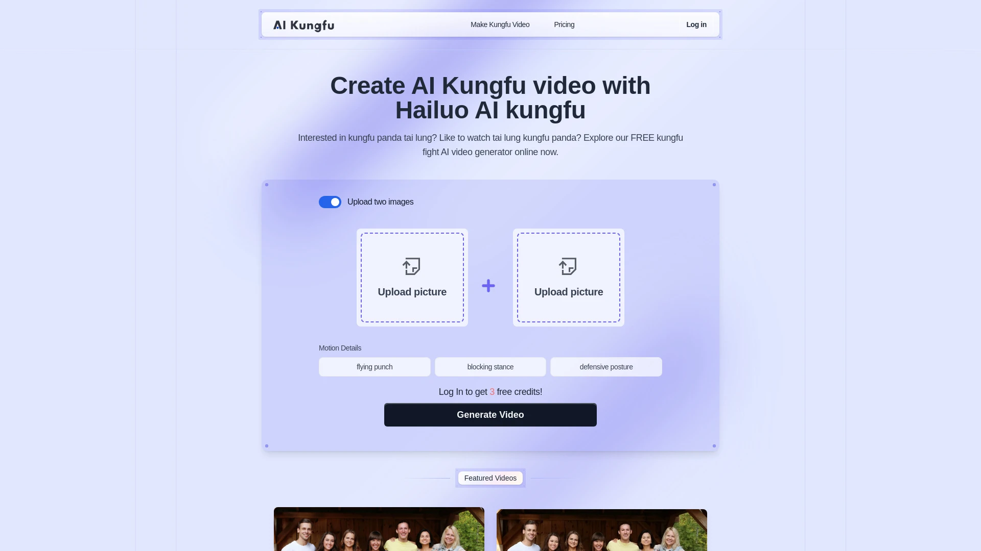 AI Kungfu Video Generator - AI Tool Ocean