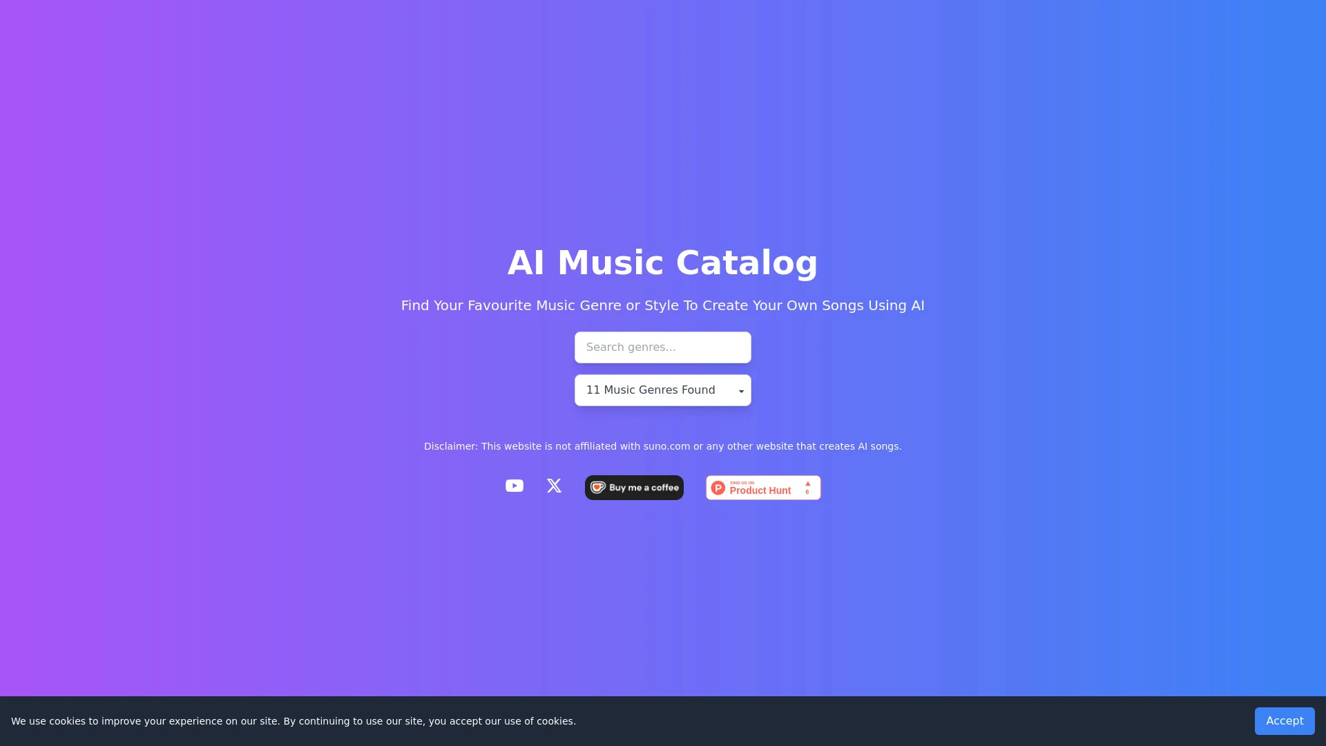AI Music Catalog - AI Tool Ocean