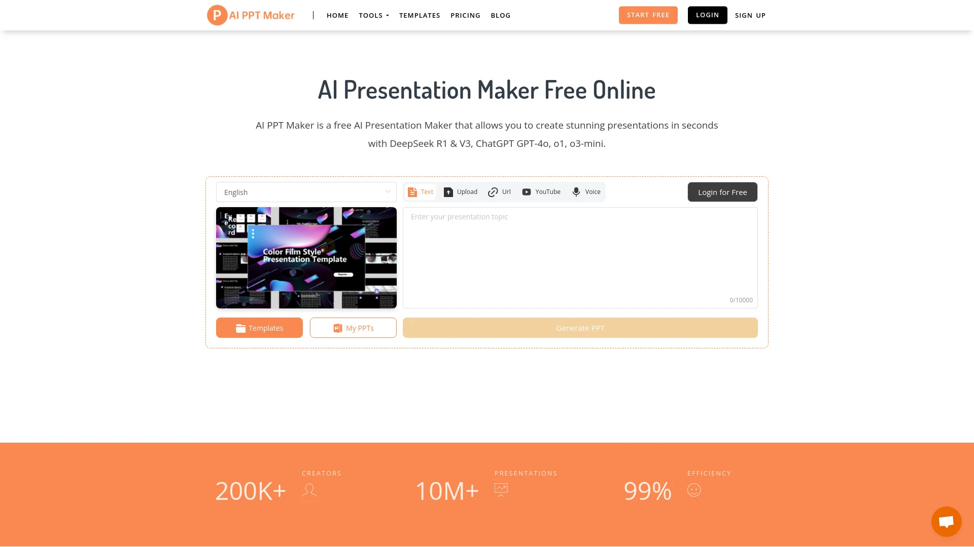 AI PPT Maker - AI Tool Ocean