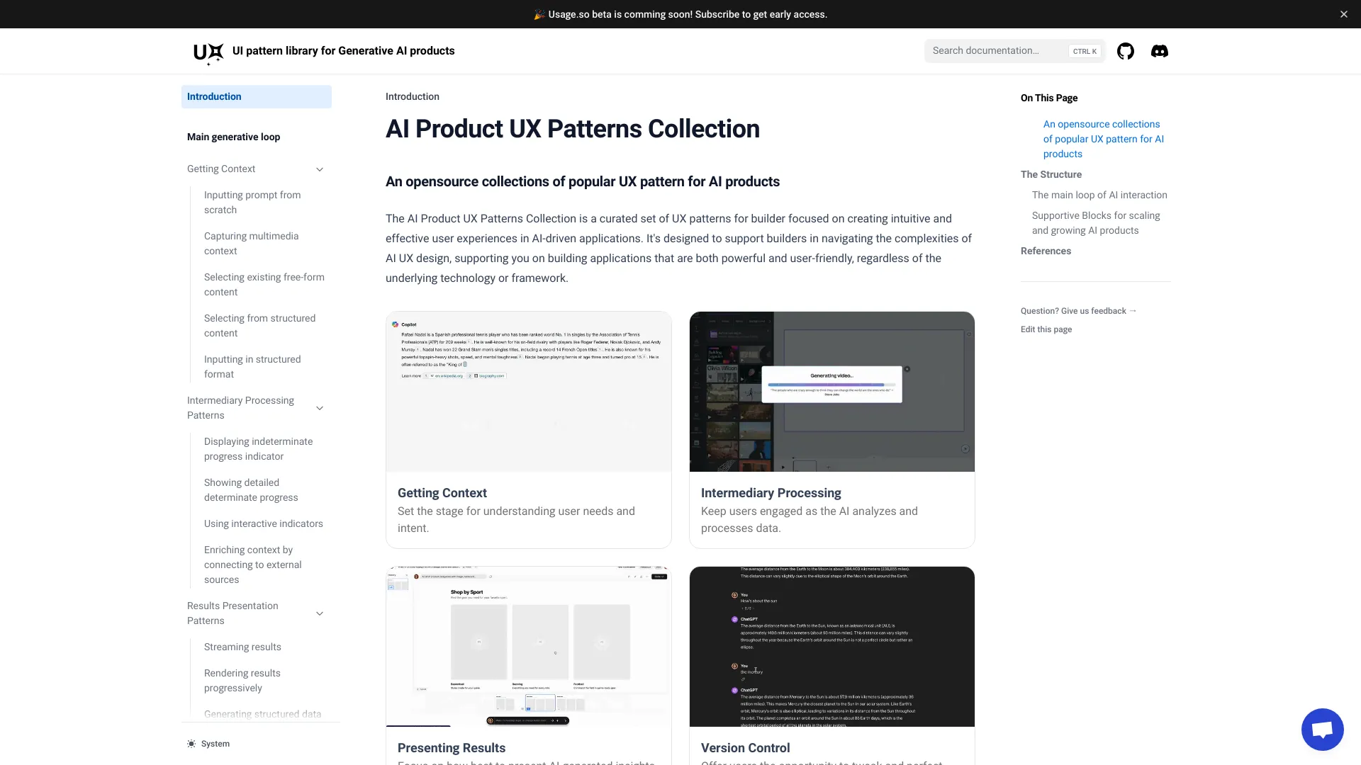 AI Product UX Patterns Collection - AI Tool Ocean