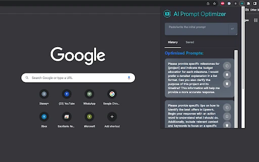 AI Prompt Optimizer - Chrome Extension - AI Tool Ocean