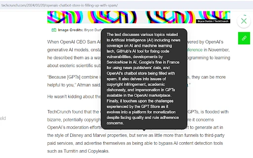 AI Summary Pro - Chrome Extension - AI Tool Ocean