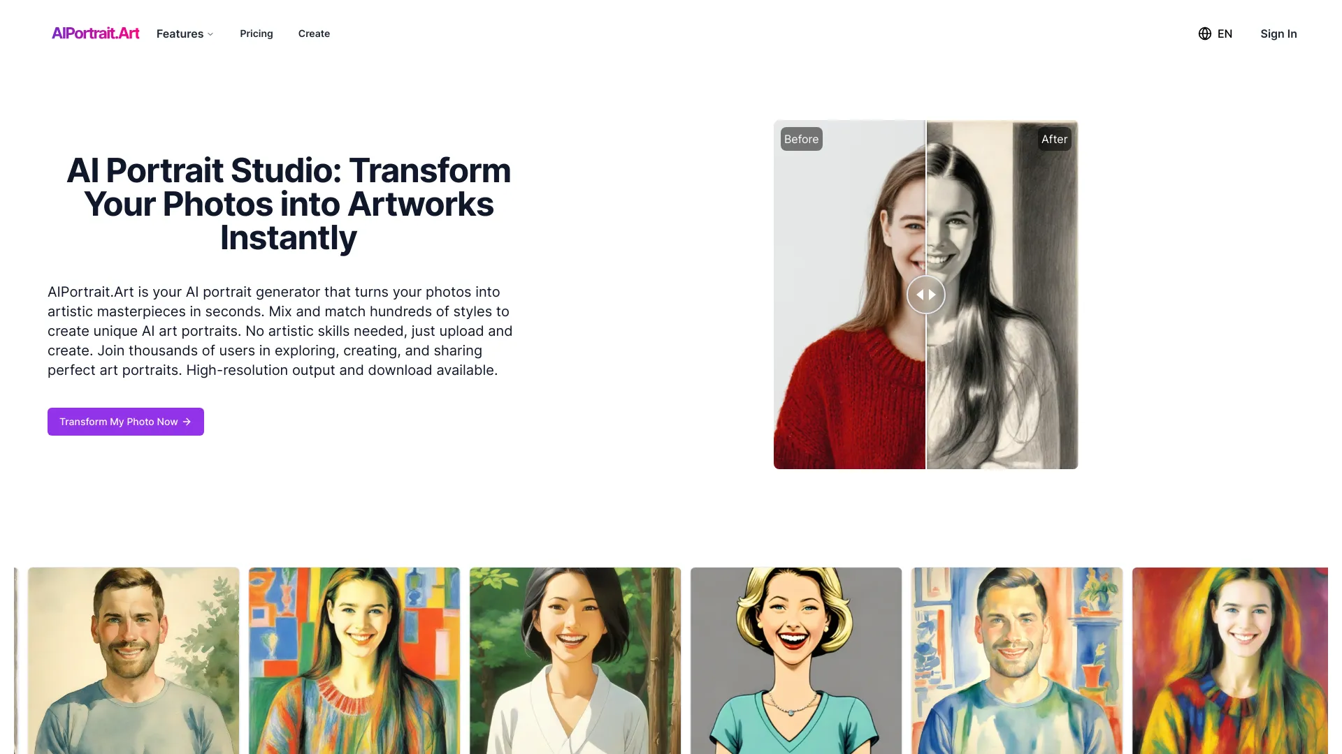 AIPortrait.Art - AI Tool Ocean