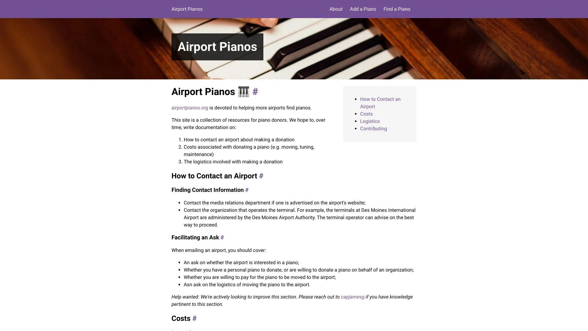 airportpianos.org - AI Tool Ocean