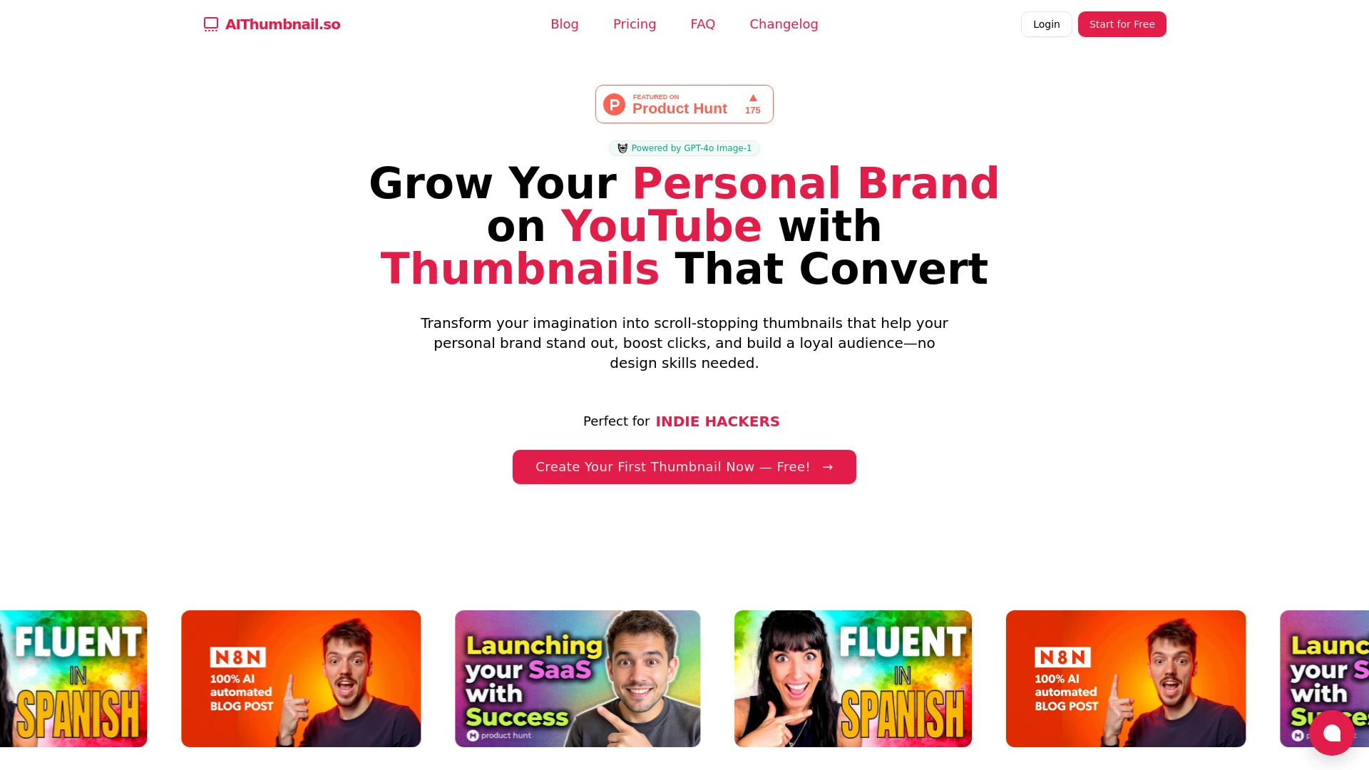 AIThumbnail.so - AI Tool Ocean