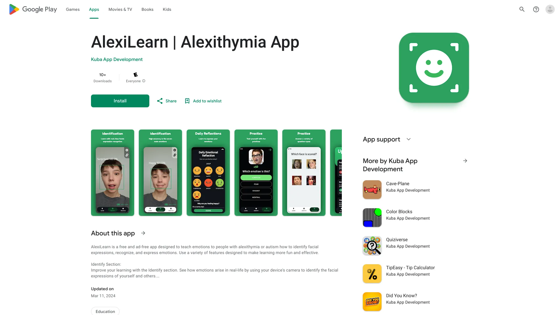 AlexiLearn | Alexithymia App - AI Tool Ocean