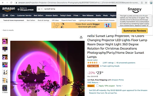Amazon Review Summarizer - Chrome Extension - AI Tool Ocean