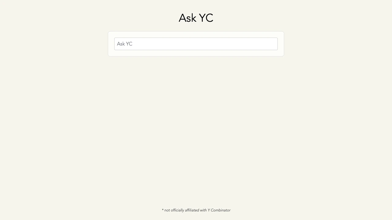 Ask YC - AI Tool Ocean