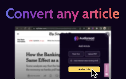 Audioread - Chrome Extension - AI Tool Ocean