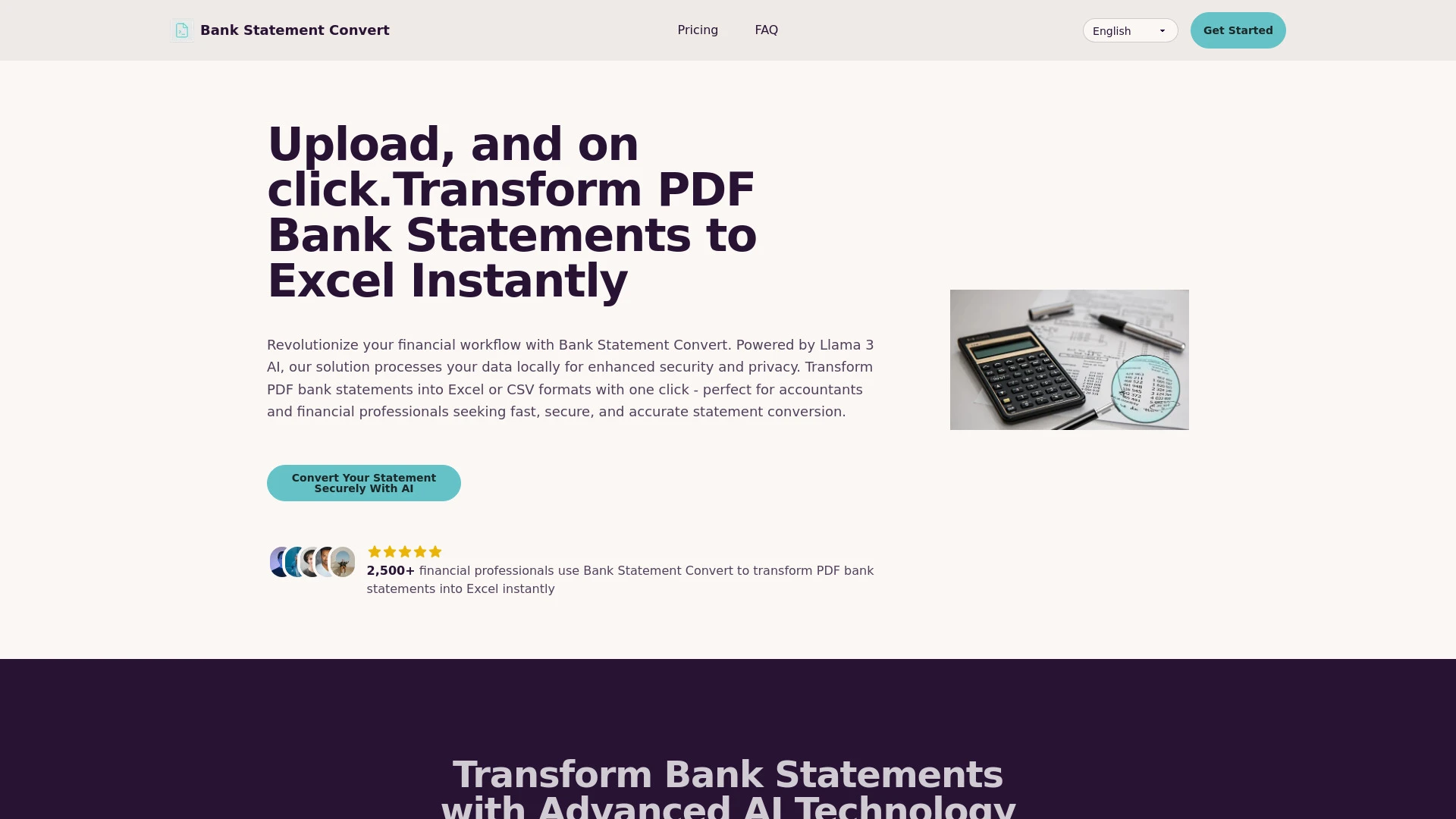 Bank Statement Convert - AI Tool Ocean