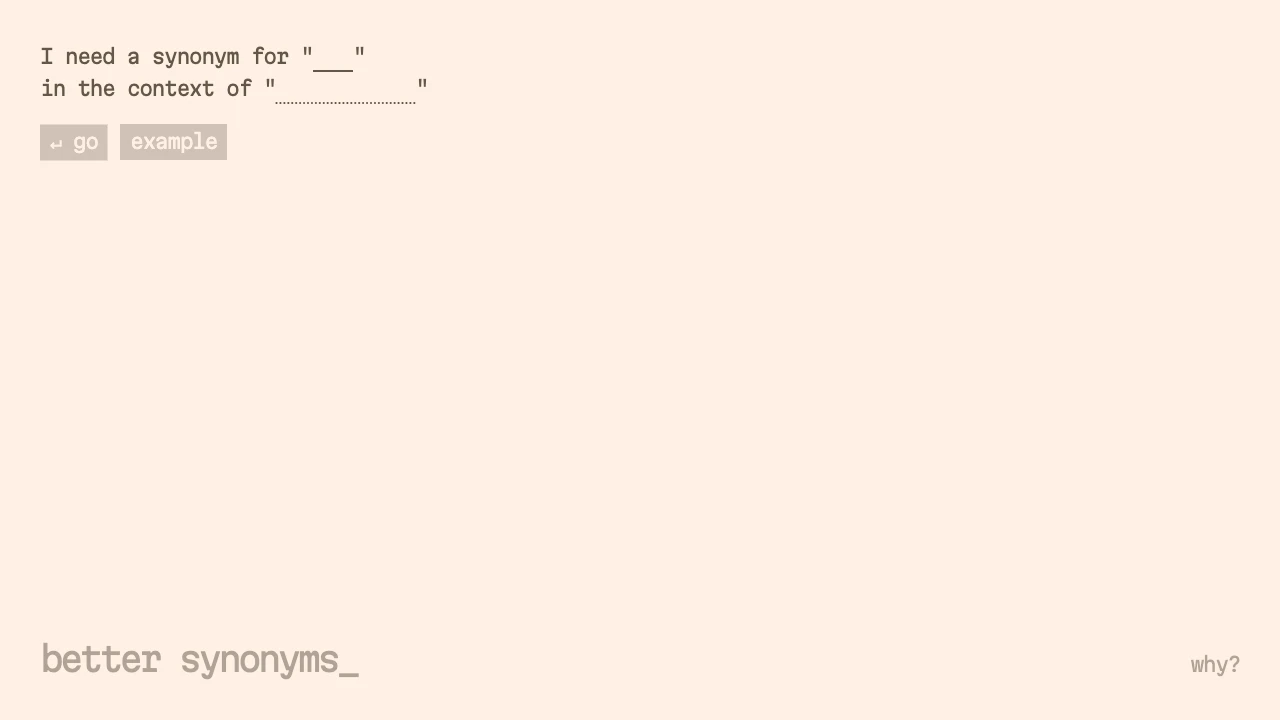 better synonyms - AI Tool Ocean