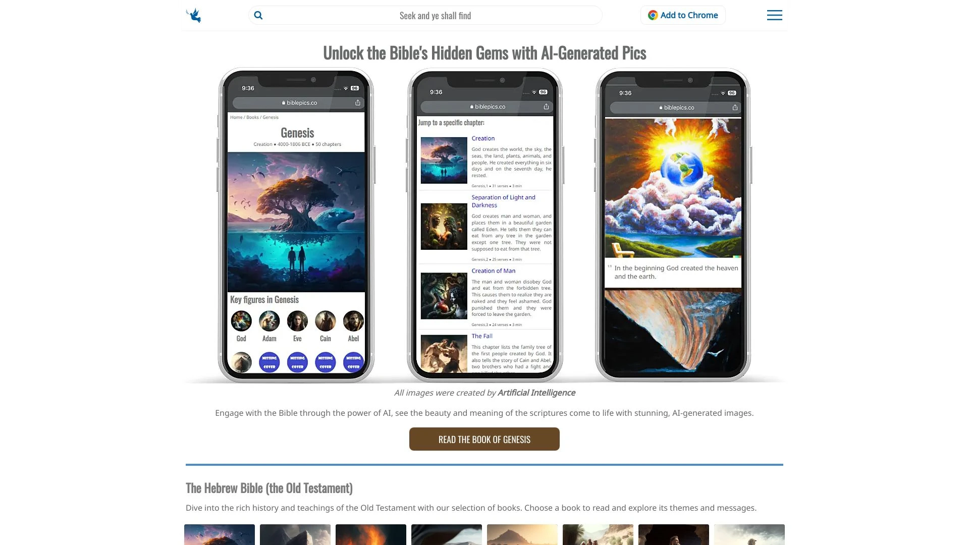 BiblePics - AI Tool Ocean