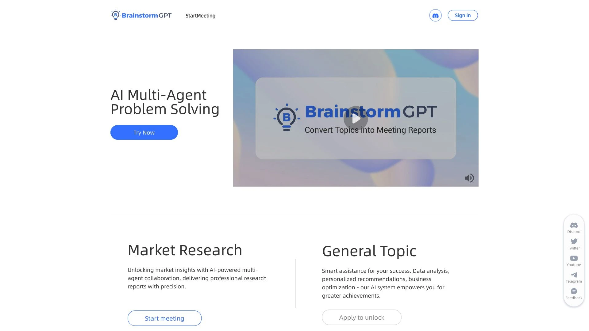 BrainstormGPT - AI Tool Ocean