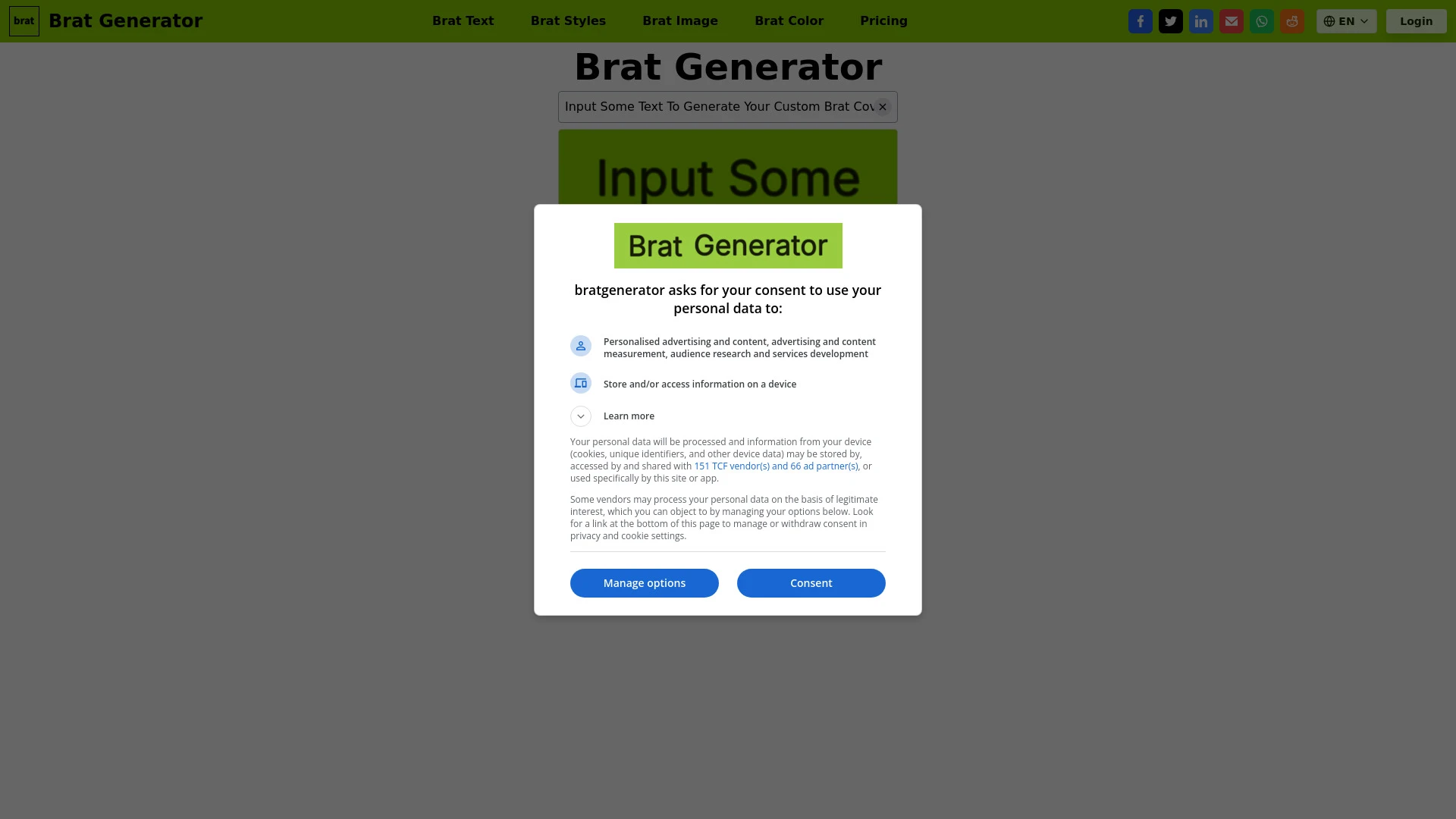 Brat Generator - AI Tool Ocean