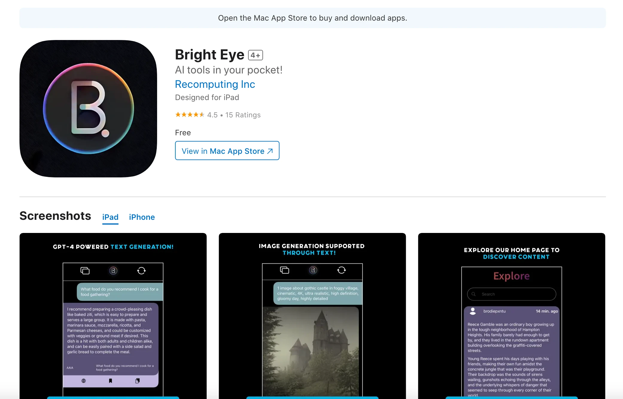 Bright Eye - AI Tool Ocean