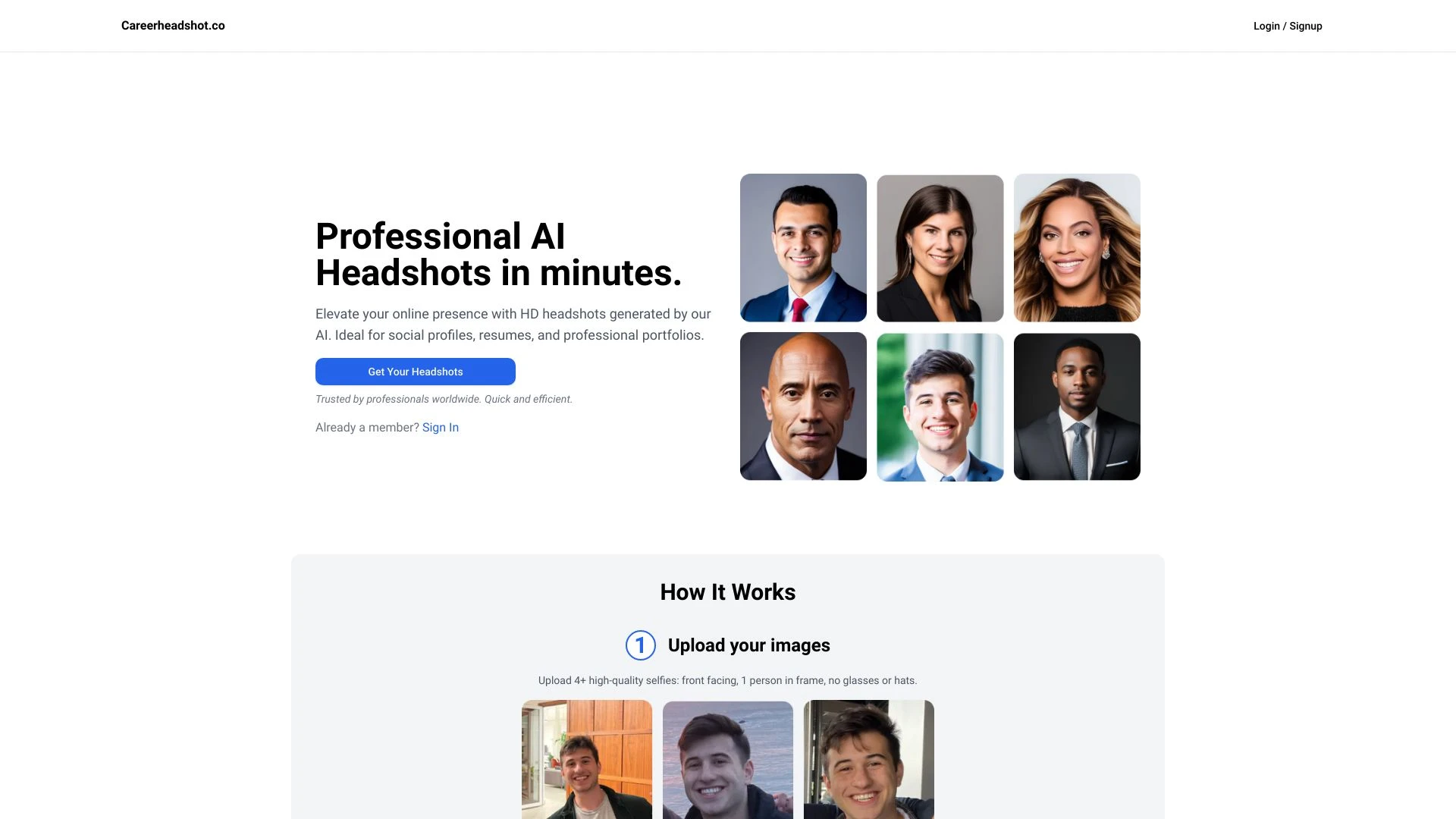 Careerheadshot.co - AI Tool Ocean
