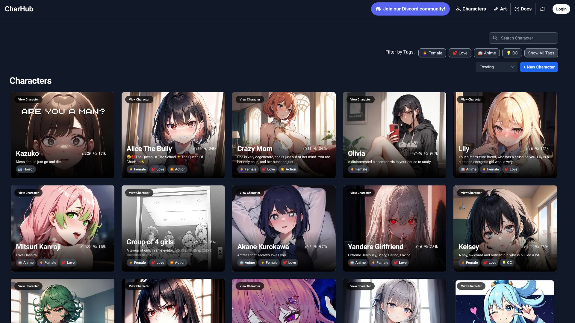 Charhub.ai - AI Tool Ocean