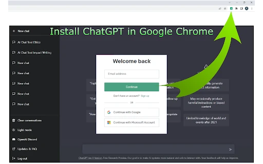 Chat GPT - Chrome Extension - AI Tool Ocean