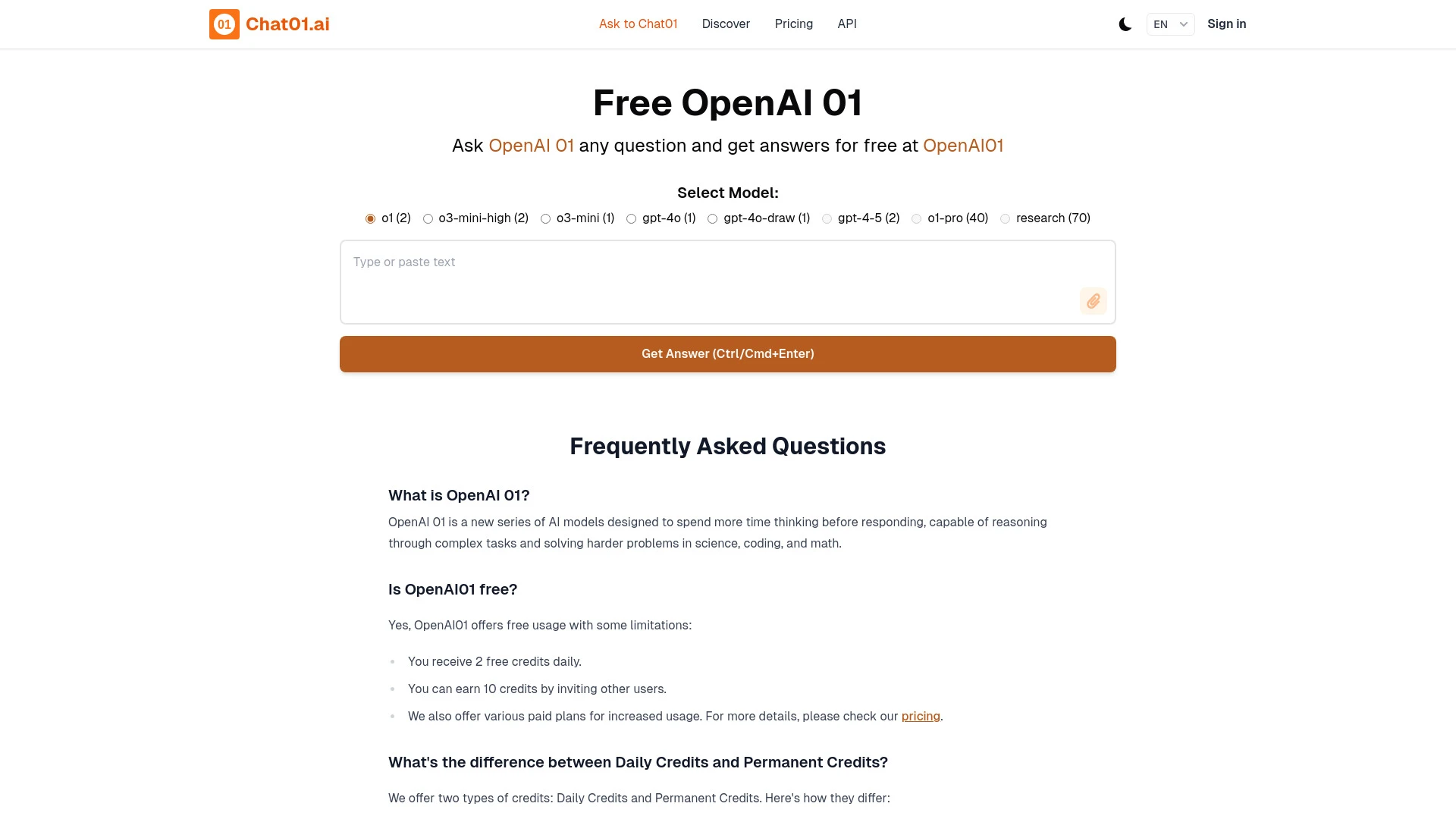 Chat01.ai - AI Tool Ocean