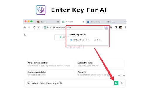 ChatGPT Enter Key Fix - Chrome Extension - AI Tool Ocean