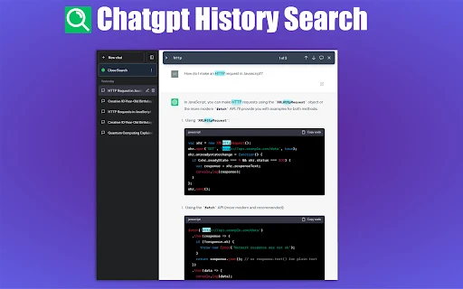 ChatGPT History Search Plugin - Chrome Extension - AI Tool Ocean