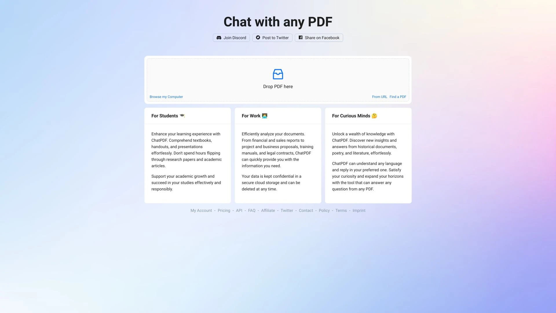 ChatPDF - AI Tool Ocean