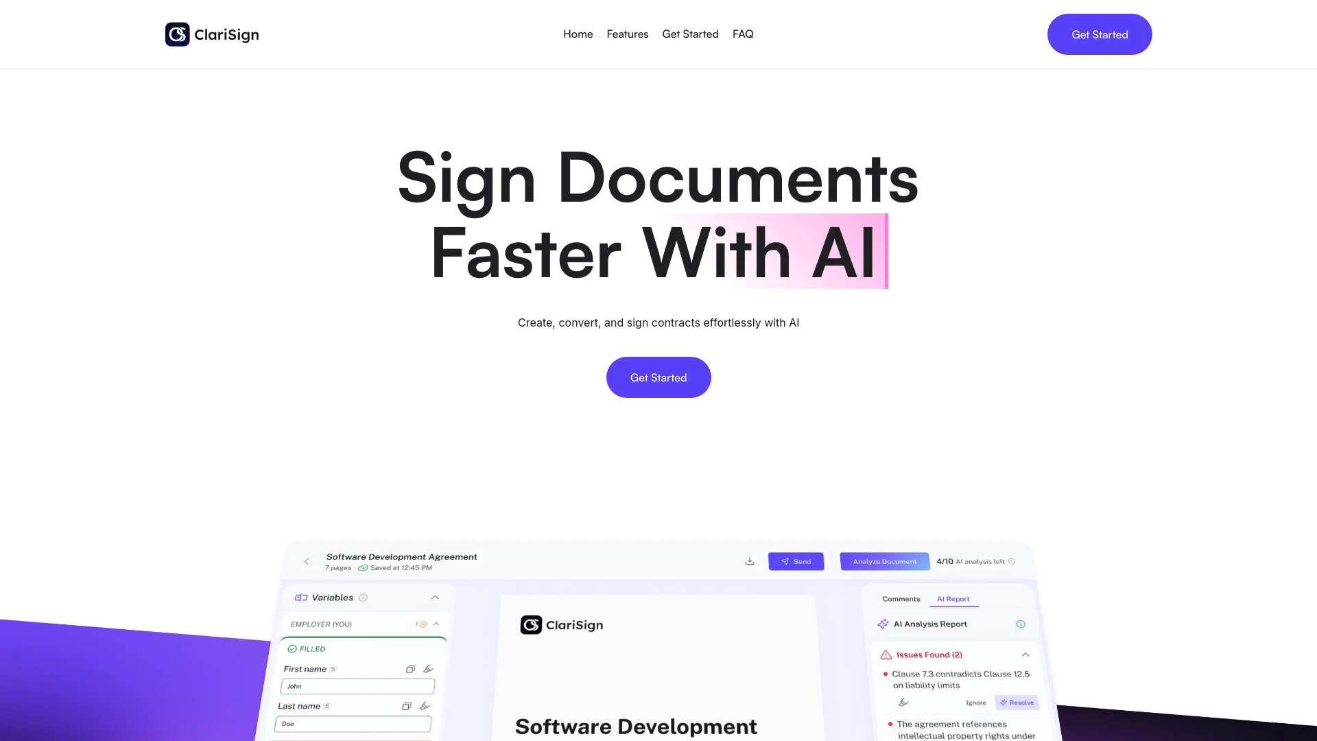 Clarisign - AI Tool Ocean