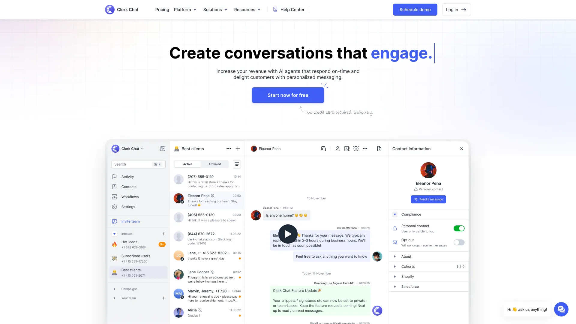 Clerk Chat - AI Tool Ocean