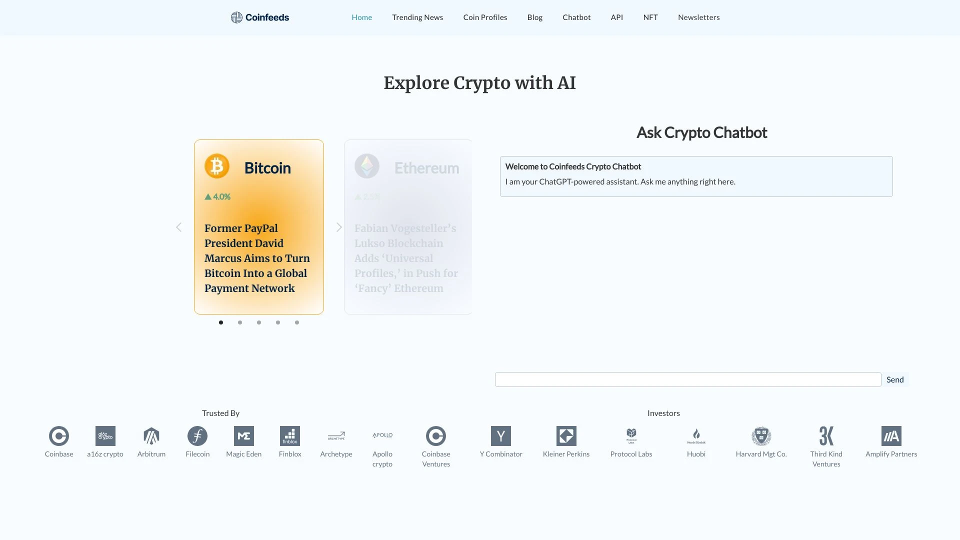 Coinfeeds - AI Tool Ocean
