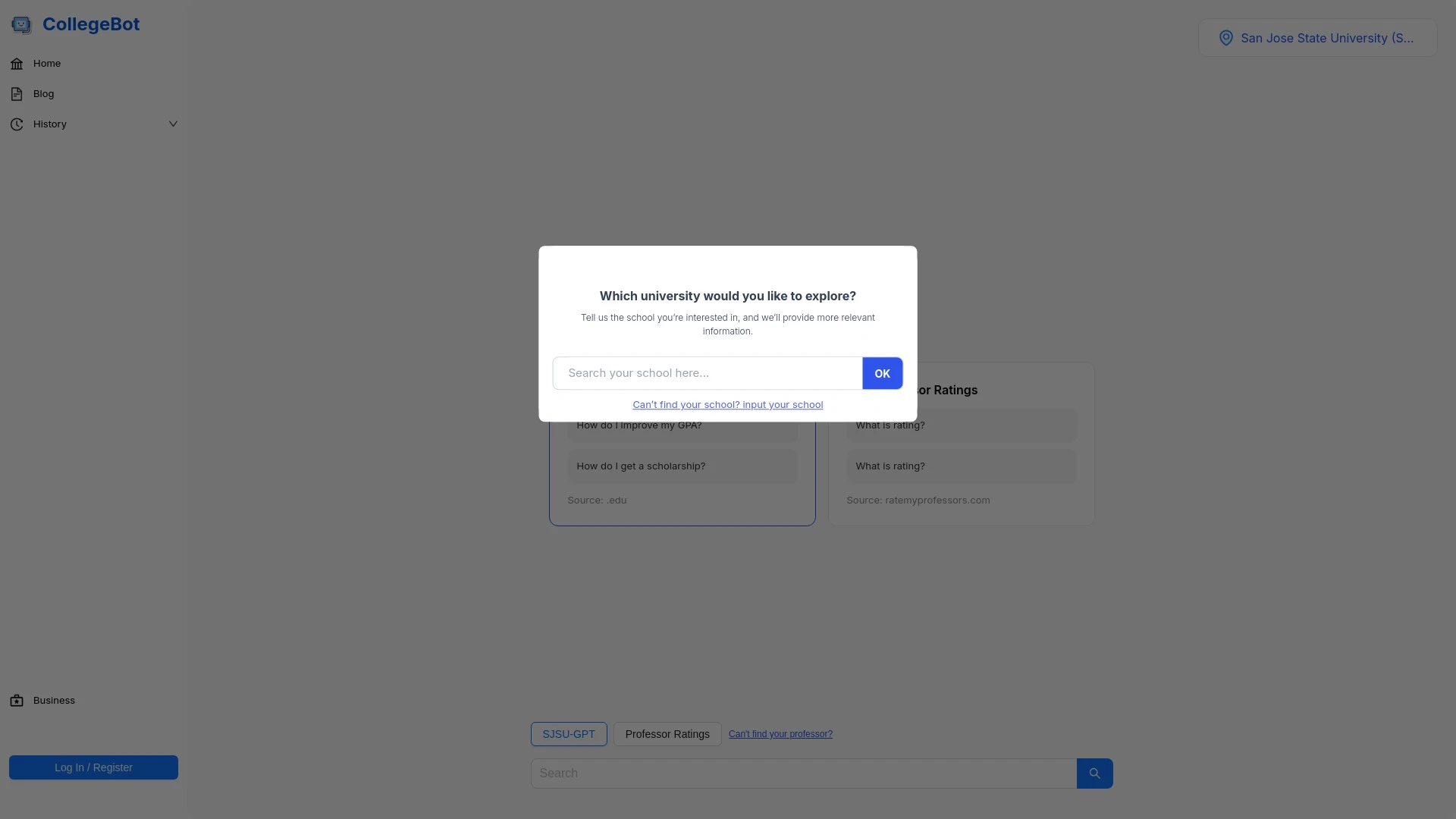 CollegeBot - AI Tool Ocean