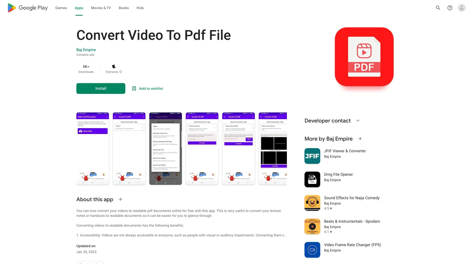 Convert Video To Pdf File - Apps on Google Play - AI Tool Ocean