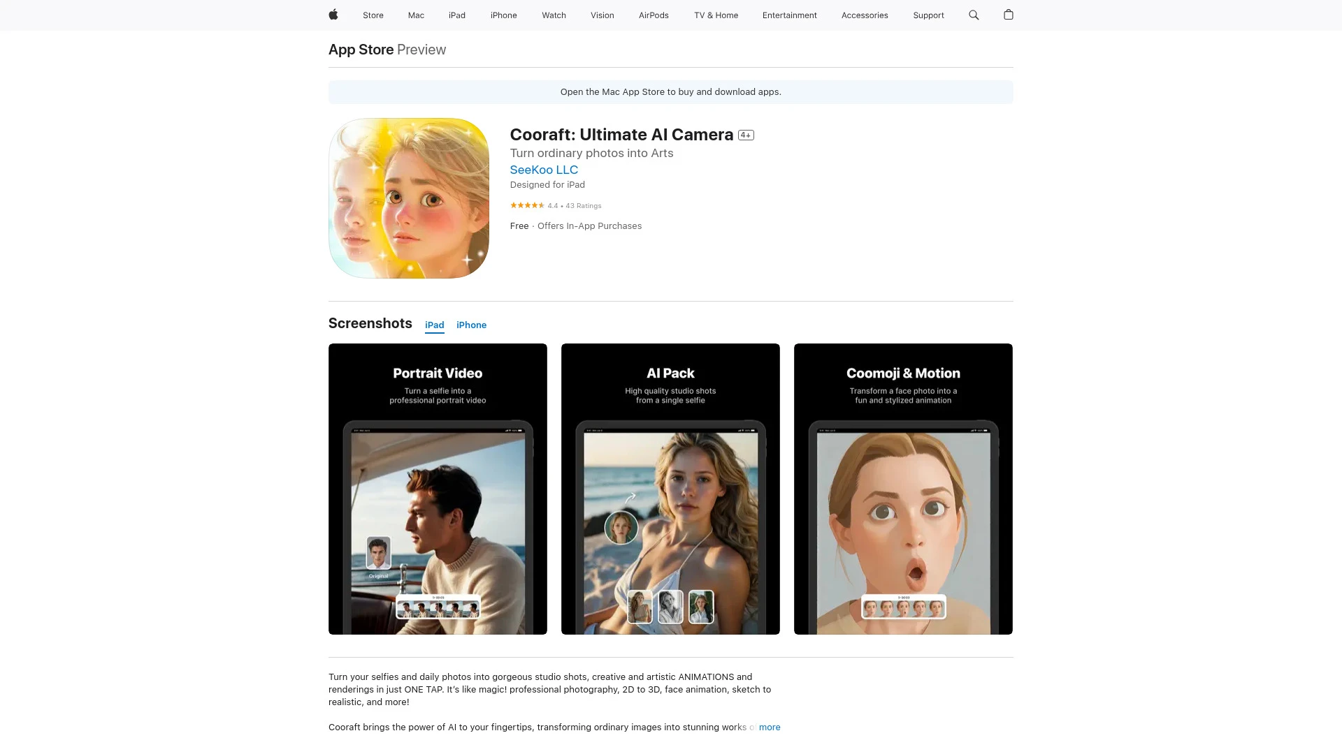 Cooraft: Ultimate AI Camera - AI Tool Ocean