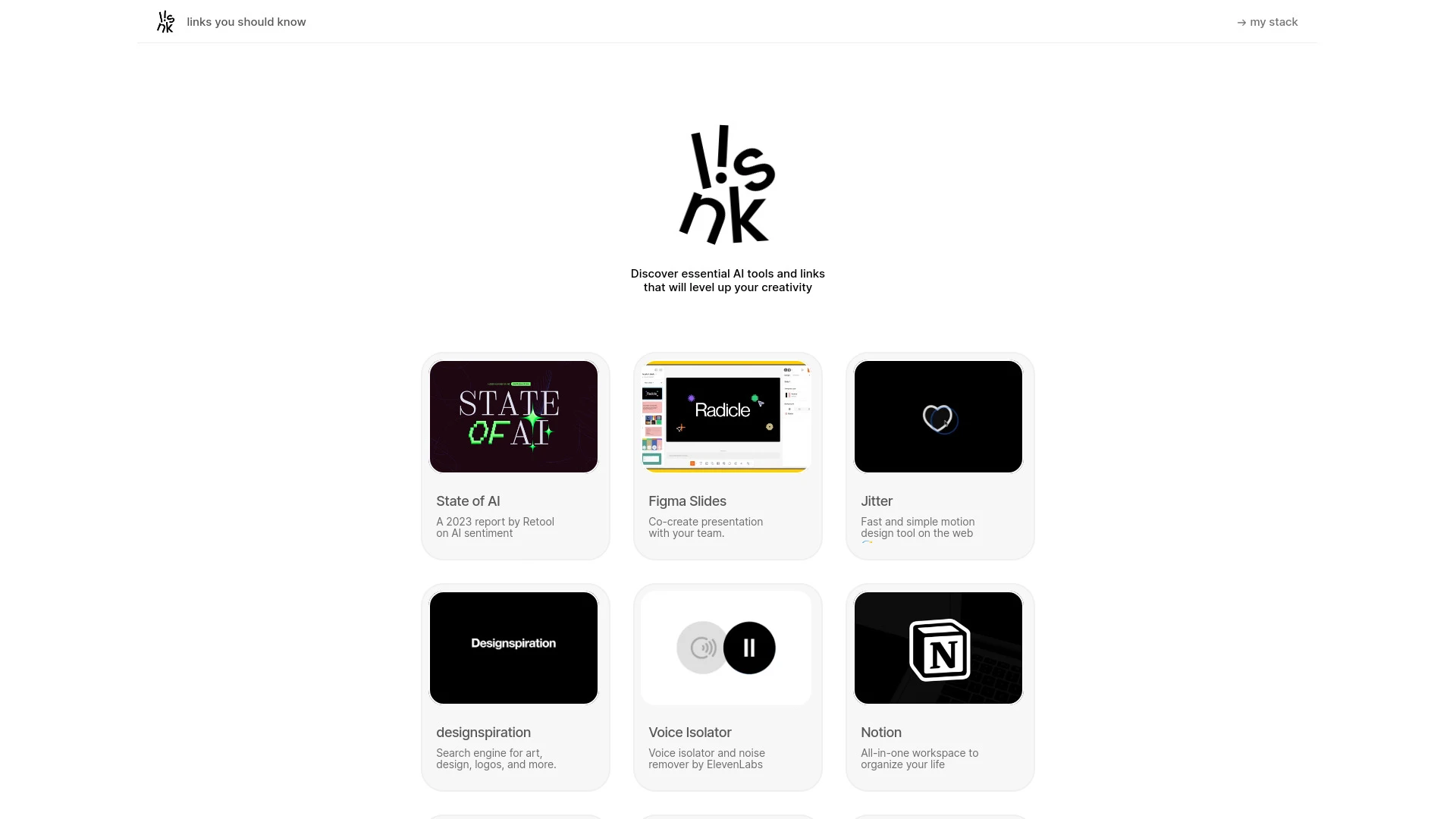 Creative Tools & Links - AI Tool Ocean