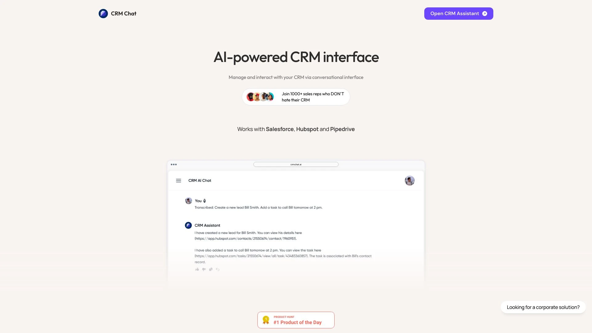 CRM Chat - AI Tool Ocean