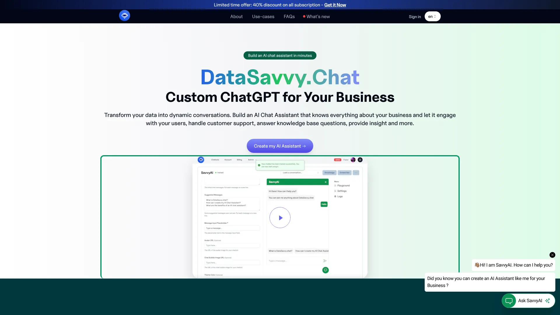 DataSavvy.chat - AI Tool Ocean