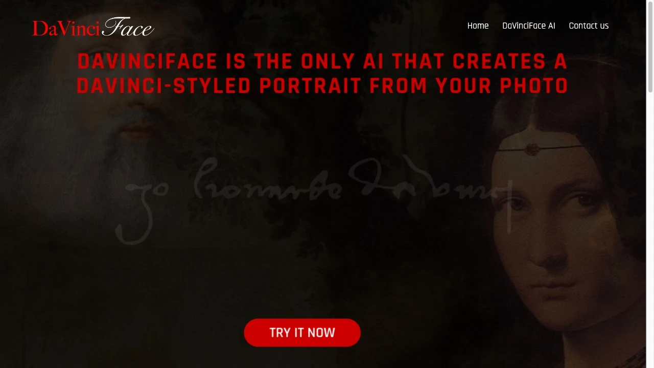 DaVinciFace - AI Tool Ocean
