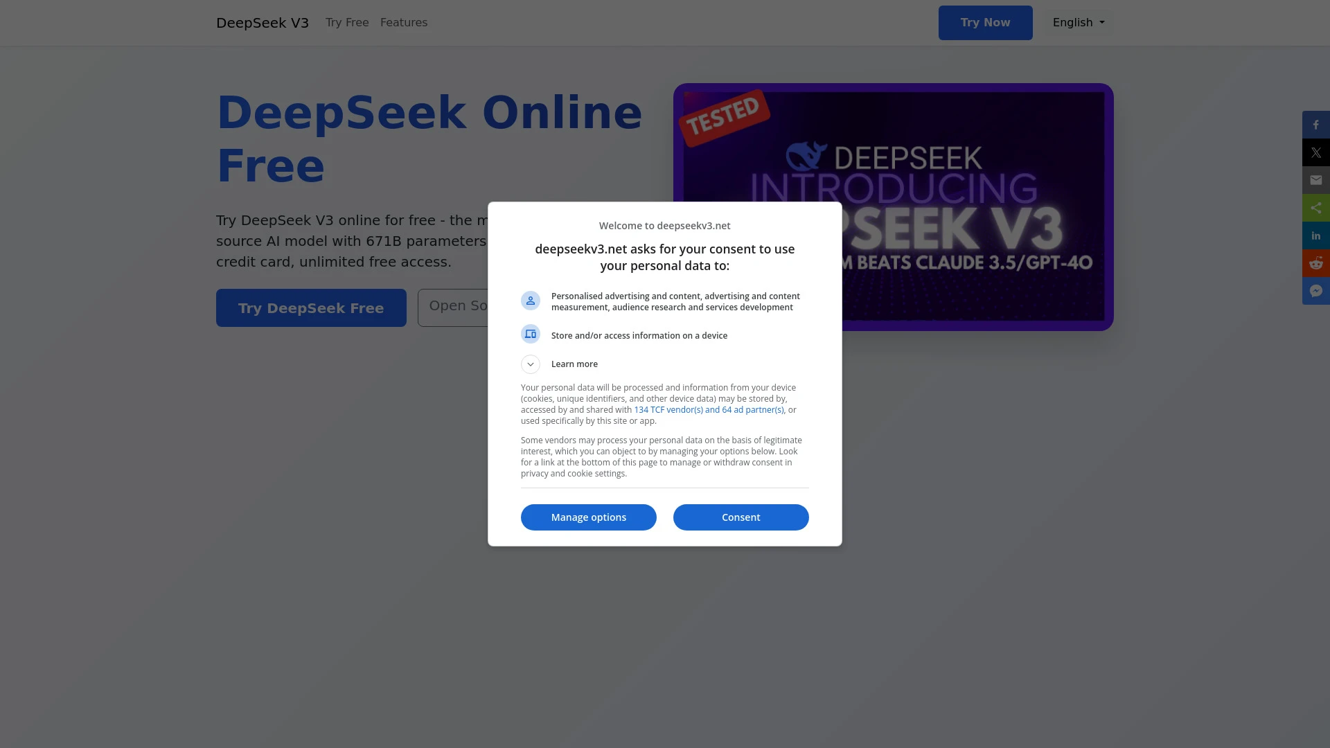 DeepSeek Online - AI Tool Ocean