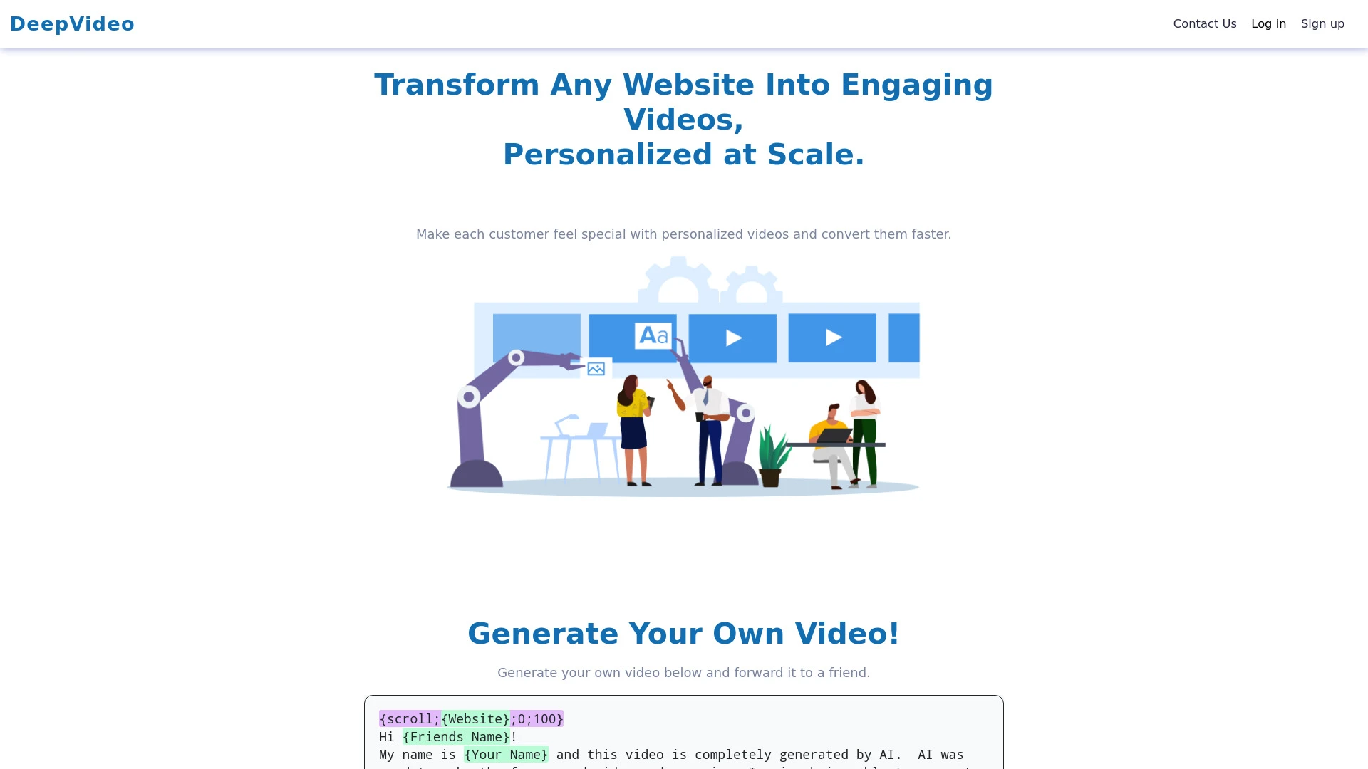 DeepVideo - AI Tool Ocean