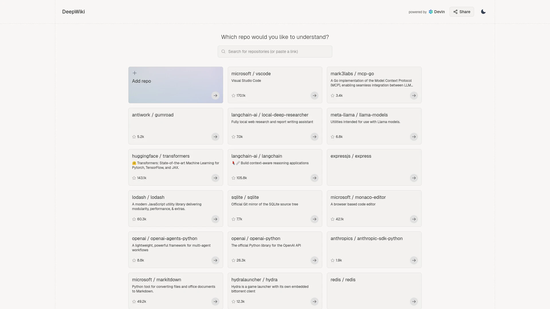 DeepWiki - AI Tool Ocean