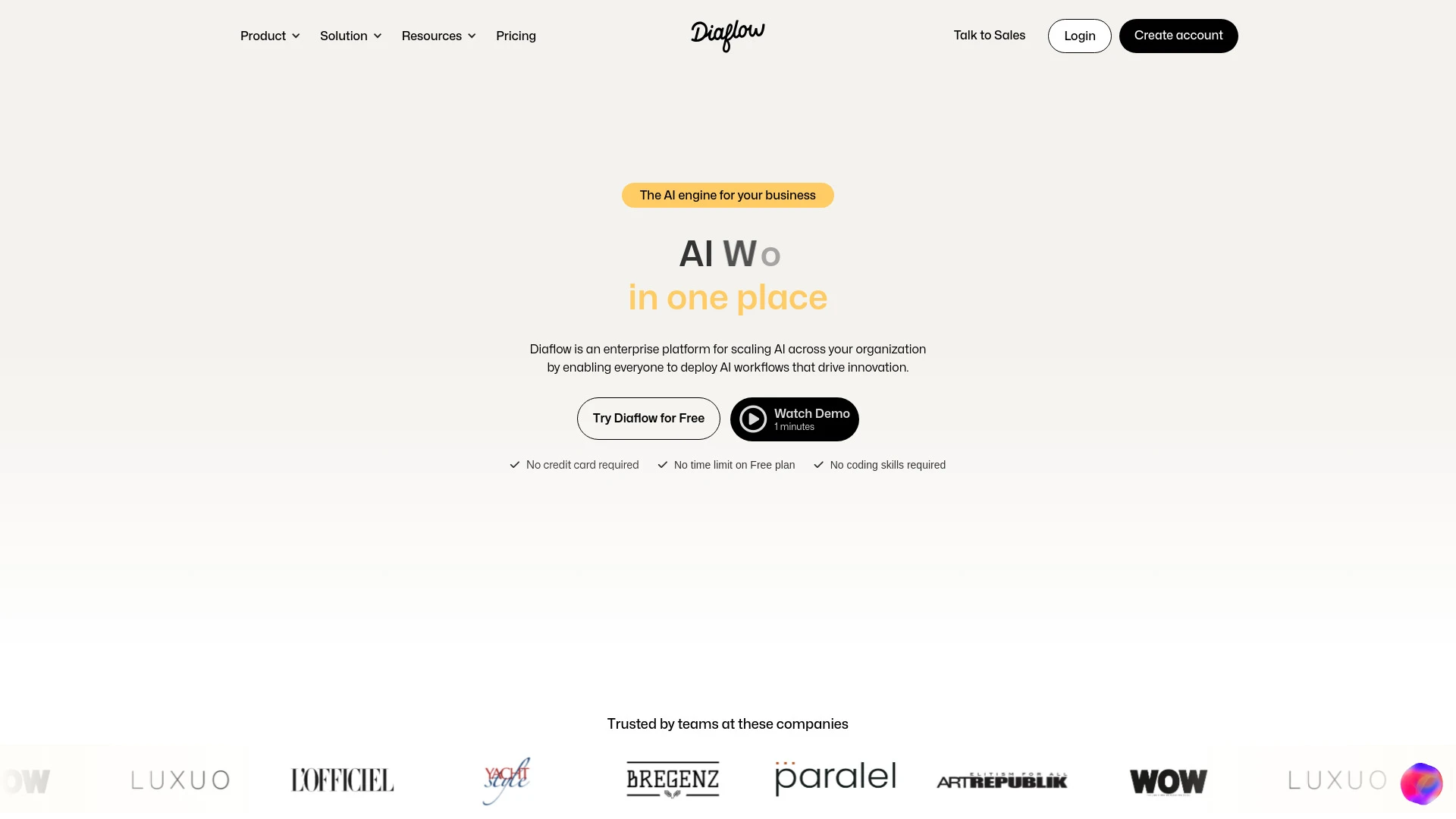Diaflow - AI Tool Ocean