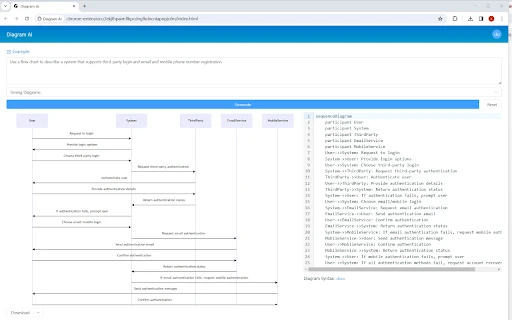 Diagram AI - Chrome Extension - AI Tool Ocean