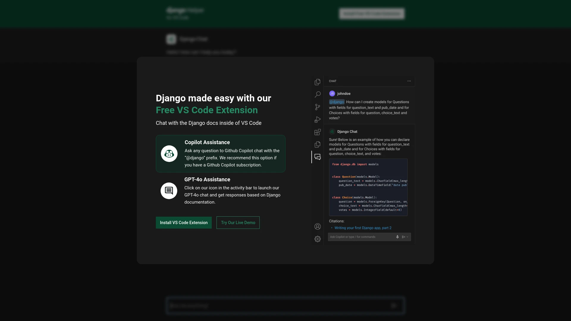 Django Helper - AI Tool Ocean
