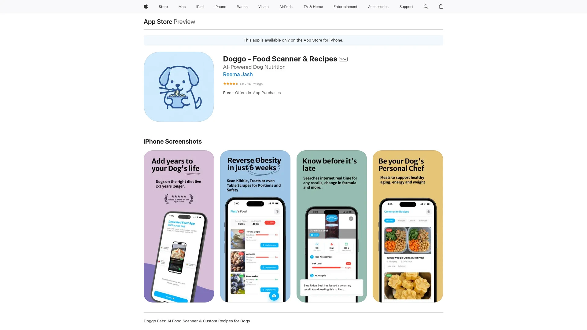 Doggo Eats - AI Tool Ocean